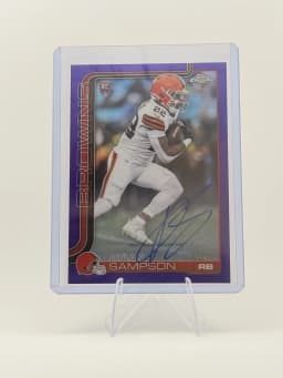 Dylan Sampson #RA-DSA Rookie Card 2025 Topps Chrome Football Rookies Autograph Variation