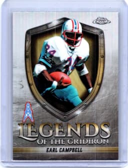 Earl Campbell #LOG-12 2025 Topps Chrome Football Legends of the Gridiron