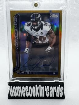 Ed Reed #CLA-ER 2025 Topps Chrome Football Chrome Legends Autographs