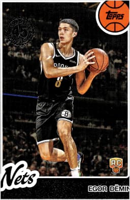 Egor Dëmin #80BK-55 2025-26 Topps 1980-81 Topps Basketball