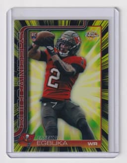 Emeka Egbuka #RR-12 Rookie Card 2025 Topps Chrome Football Chrome Radiating Rookies