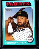 Fernando Tatis Jr. #505 2024 Topps Heritage Aqua Border