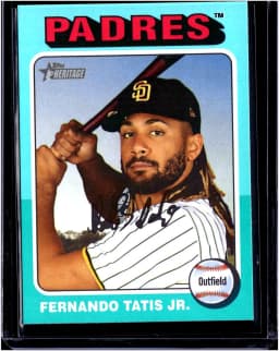 Fernando Tatis Jr. #505 2024 Topps Heritage Aqua Border