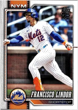 Francisco Lindor #123 2026 Topps Series 1