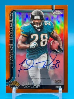 Fred Taylor #CLA-FT 2025 Topps Chrome Football Chrome Legends Autographs