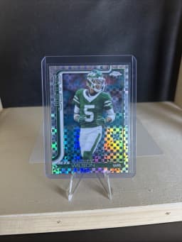 Garrett Wilson #BA-GW 2025 Topps Chrome Football Base Cards Autograph Variation