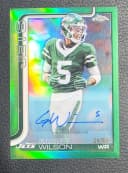 Garrett Wilson #BA-GW 2025 Topps Chrome Football Base Cards Autograph Variation