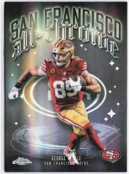 George Kittle #ACT-11 2025 Topps Chrome Football All Chrome Team
