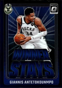 Giannis Antetokounmpo #4 2024-25 Donruss Optic Winner Stays Purple