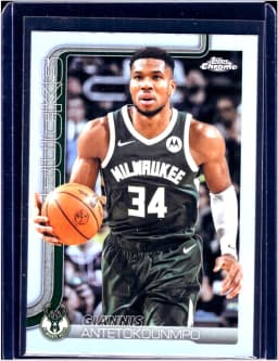 Giannis Antetokounmpo #137 2025-26 Topps Chrome Refractor