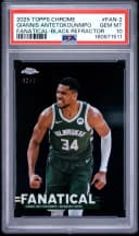 Giannis Antetokounmpo #FAN-2 2025-26 Topps Chrome Basketball Fanatical