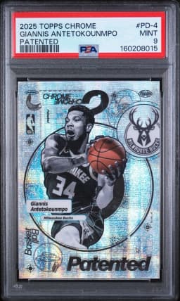 Giannis Antetokounmpo #PD-4 2025-26 Topps Chrome Basketball Patented