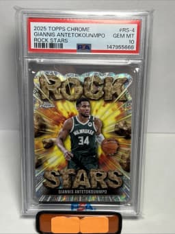 Giannis Antetokounmpo #RS-4 2025-26 Topps Chrome Basketball Rock Stars