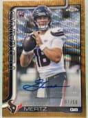 Graham Mertz #RRA-GME Rookie Card 2025 Topps Chrome Football Rookie Autographs Variation