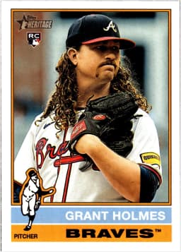 Grant Holmes #22 Rookie Card 2025 Topps Heritage