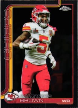 Hollywood Brown #146 2025 Topps Chrome Football
