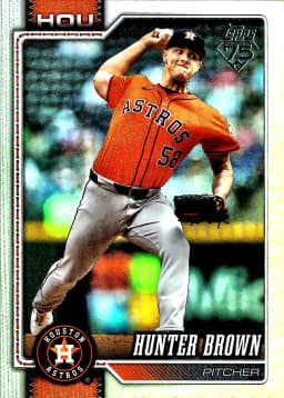 Hunter Brown #264 2026 Topps Series 1 Rainbow Foil