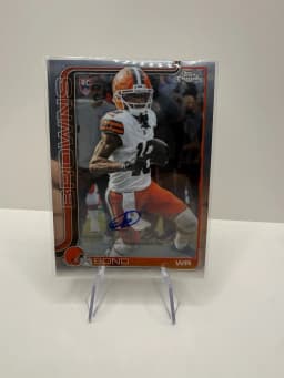 Isaiah Bond #RA-IBO Rookie Card 2025 Topps Chrome Football Rookies Autograph Variation