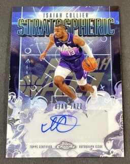 Isaiah Collier #SM-IC 2025-26 Topps Chrome Basketball Stratospheric Signatures