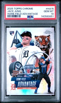 Jace Jung #HA-15 2025 Topps Series 1 Baseball - Celebration Series Home Field Advantage