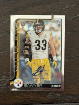 Jack Sawyer #RA-JSA Rookie Card 2025 Topps Chrome Football Rookies Autograph Variation