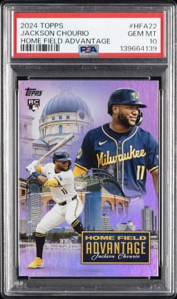 Jackson Chourio #HFA-22 2024 Topps Update Series Baseball Home Field Advantage