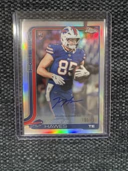 Jackson Hawes #RA-JH Rookie Card 2025 Topps Chrome Football Rookies Autograph Variation