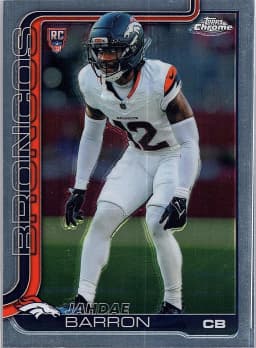 Jahdae Barron #359 Rookie Card 2025 Topps Chrome Football