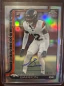 Jahdae Barron #RA-JB Rookie Card 2025 Topps Chrome Football Rookies Autograph Variation