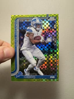 Jahmyr Gibbs #101 2025 Topps Chrome Football