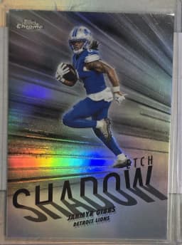 Jahmyr Gibbs #SE-13 2025 Topps Chrome Football Shadow Etch