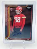 Jake Briningstool #RRA-JBR Rookie Card 2025 Topps Chrome Football Rookie Autographs Variation