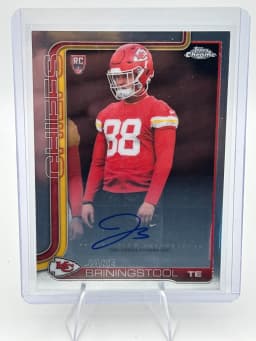Jake Briningstool #RRA-JBR Rookie Card 2025 Topps Chrome Football Rookie Autographs Variation