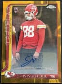 Jake Briningstool #RRA-JBR Rookie Card 2025 Topps Chrome Football Rookie Autographs Variation