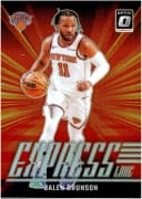 Jalen Brunson #21 2024-25 Donruss Optic Express Lane Purple