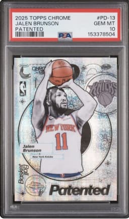 Jalen Brunson #PD-13 2025-26 Topps Chrome Basketball Patented