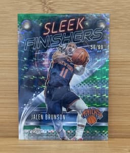 Jalen Brunson #SF-11 2025-26 Topps Chrome Basketball Sleek Finishers