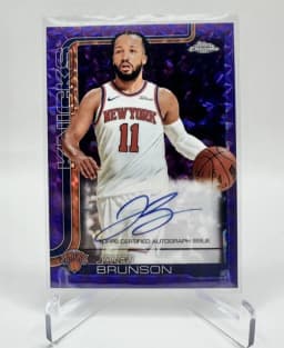 Jalen Brunson #TCA-JB 2025-26 Topps Chrome Basketball Topps Chrome Autographs