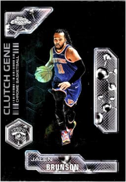 Jalen Brunson #CG-12 2025-26 Topps Chrome Clutch Gene