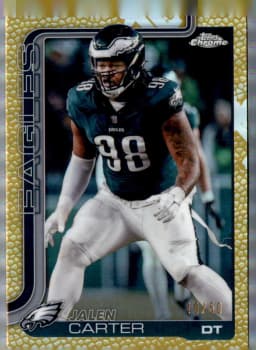 Jalen Carter #250 2025 Topps Chrome Football