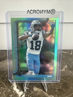 Jalen Coker #39 2025 Topps Chrome Football