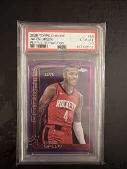 Jalen Green #58 2025-26 Topps Chrome Basketball