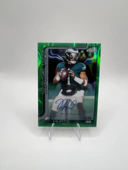 Jalen Hurts #BA-JH 2025 Topps Chrome Football Base Cards Autograph Variation