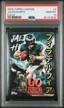 Jalen Hurts #KAI-3 2025 Topps Chrome Football Kaiju