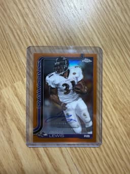 Jamal Lewis #CLA-JL 2025 Topps Chrome Football Chrome Legends Autographs