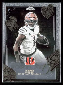 Ja'Marr Chase #F15-2 2025 Topps Chrome Football Fortune 15