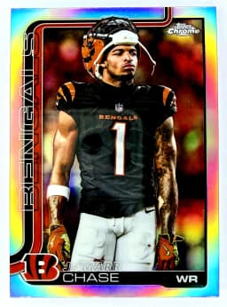 Ja'Marr Chase #LL-11 2025 Topps Chrome Football Lightning Leaders