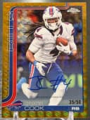 James Cook #BA-JAC 2025 Topps Chrome Football Base Cards Autograph Variation