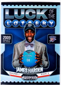 James Harden #11 2024-25 Panini Prizm Black Luck of the Lottery Silver