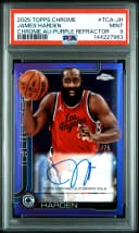 James Harden #TCA-JH 2025-26 Topps Chrome Basketball Topps Chrome Autographs
